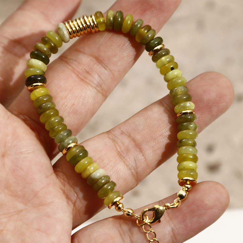 Buddha Stones青翡翠 成功のヒーリングブレスレット