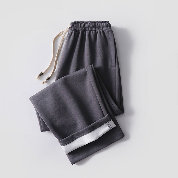 Buddha Stones無地 コットンフリース ドレープ メンズ パンツ ポケット付き