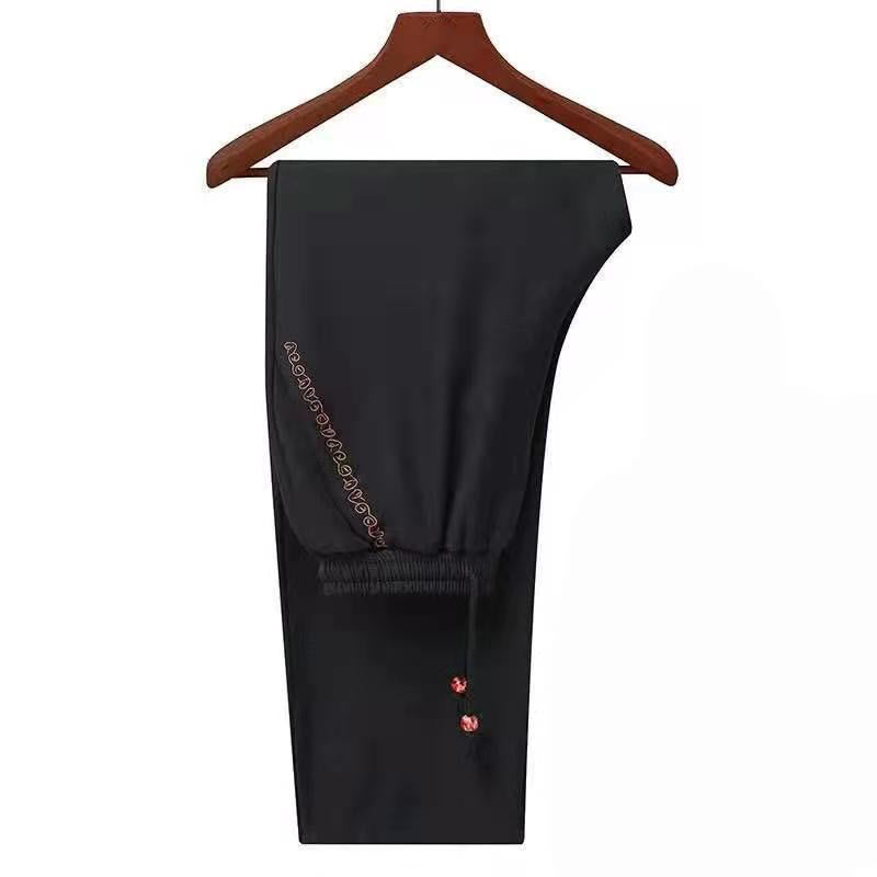 Buddha Stones刺繍ドラゴン折り返し袖カジュアルフロッグボタンポリエステル繊維メンズジャケットシャツパンツ衣類 - image 23