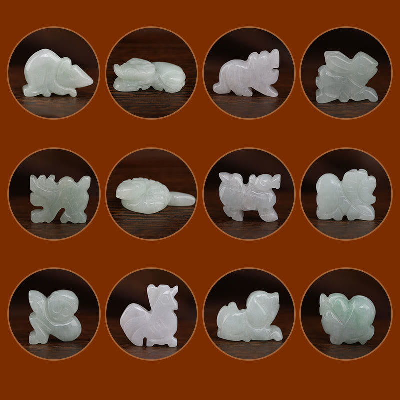 Buddha Stones、中国の十二支、桃の木の祝福、赤い紐のベリーチェーン