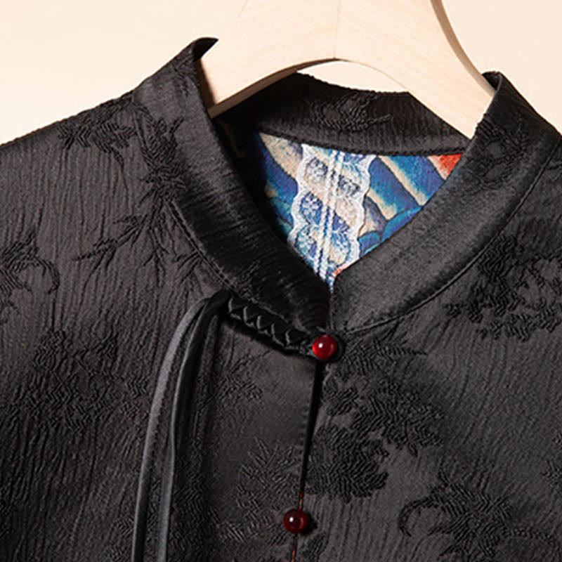 Buddha Stonesヴィンテージ刺繍花雲柄ベスト - image 5