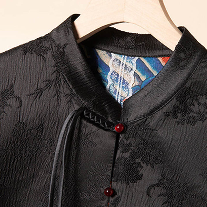 Buddha Stonesヴィンテージ刺繍花雲柄ベスト - image 5