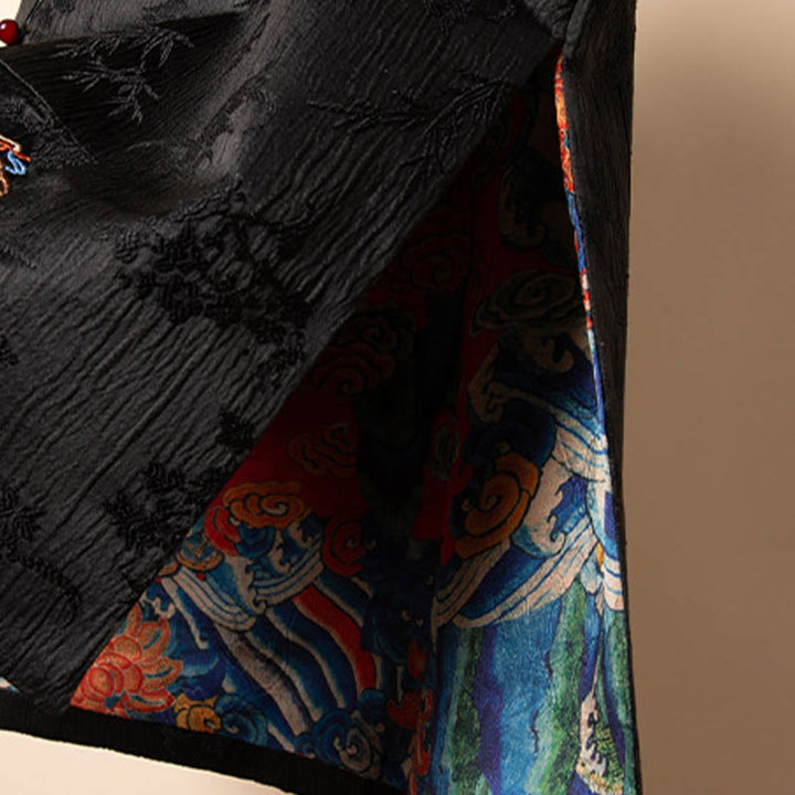 Buddha Stonesヴィンテージ刺繍花雲柄ベスト - image 11