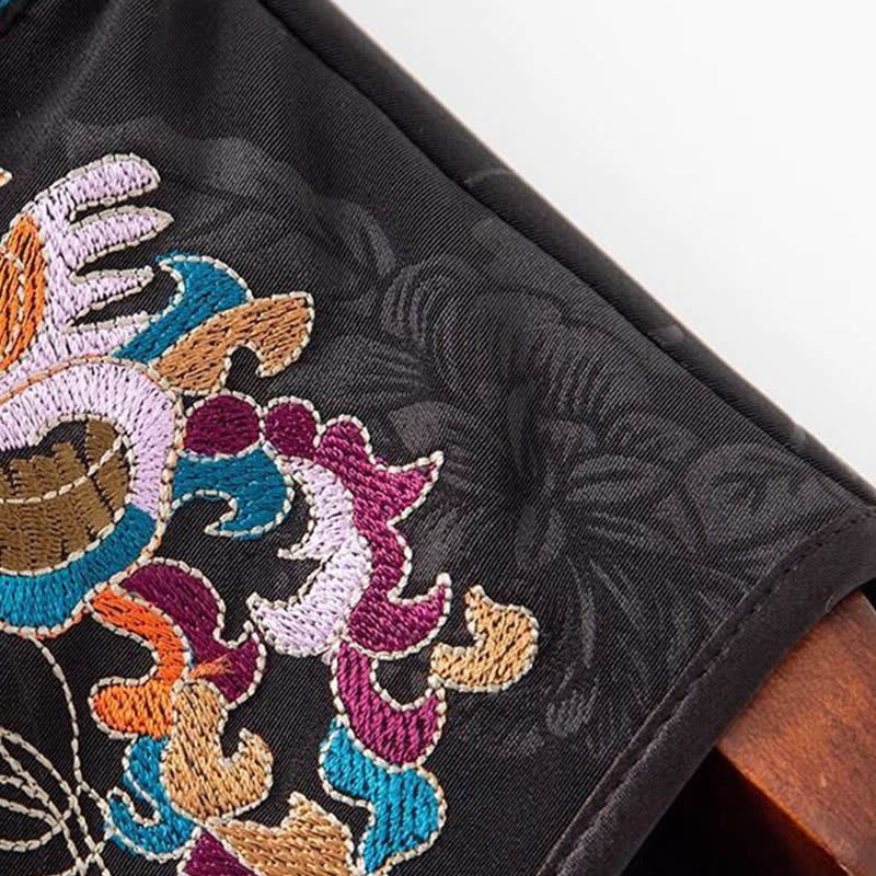 Buddha Stonesヴィンテージ刺繍カラフルな雲花柄ベスト - image 9