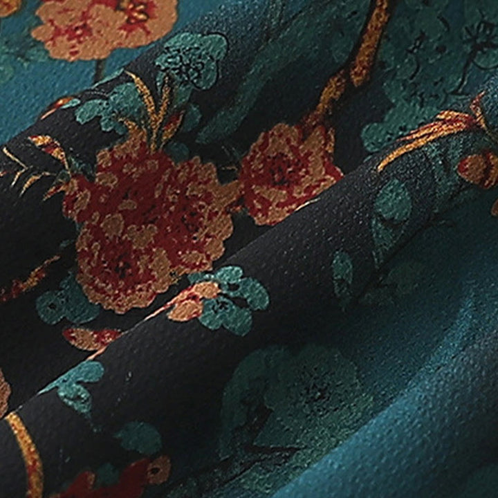 Buddha Stonesヴィンテージ刺繍ジャカード織り花柄ベスト