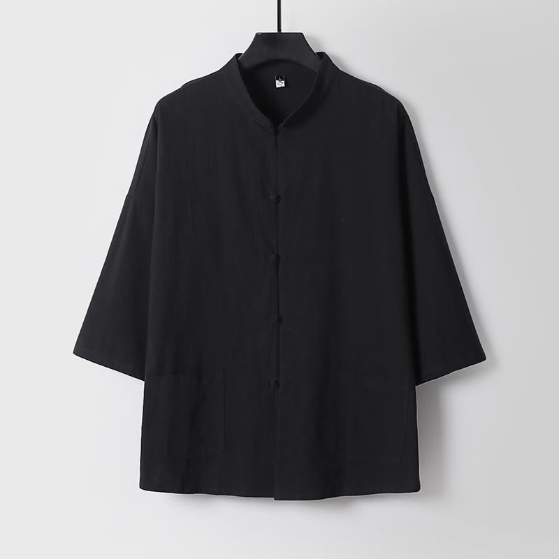 Buddha Stones七分袖 クロップド丈 ブルマー コットン トップス パンツ 衣類 メンズ セット - image 5