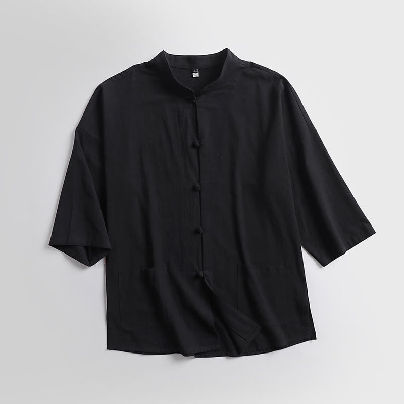 Buddha Stones七分袖 クロップド丈 ブルマー コットン トップス パンツ 衣類 メンズ セット - image 6