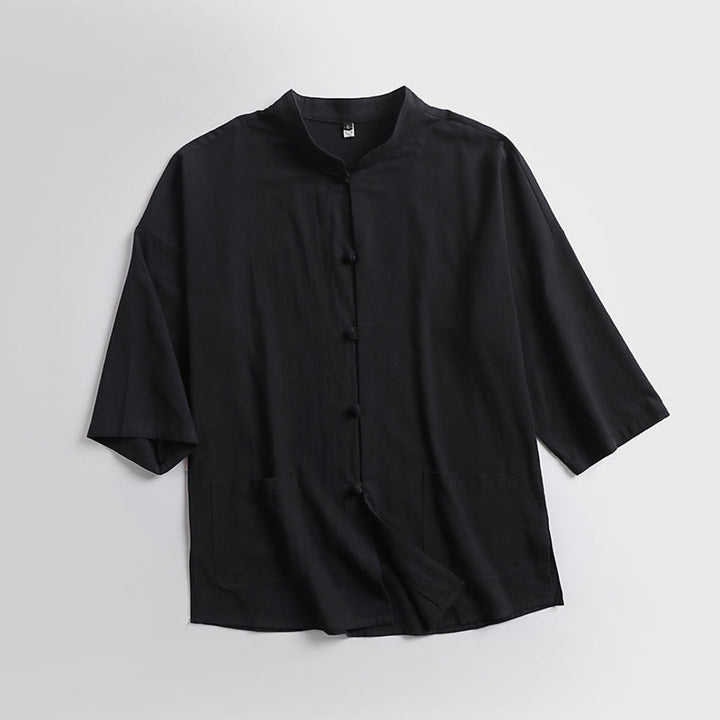 Buddha Stones七分袖 クロップド丈 ブルマー コットン トップス パンツ 衣類 メンズ セット - image 6