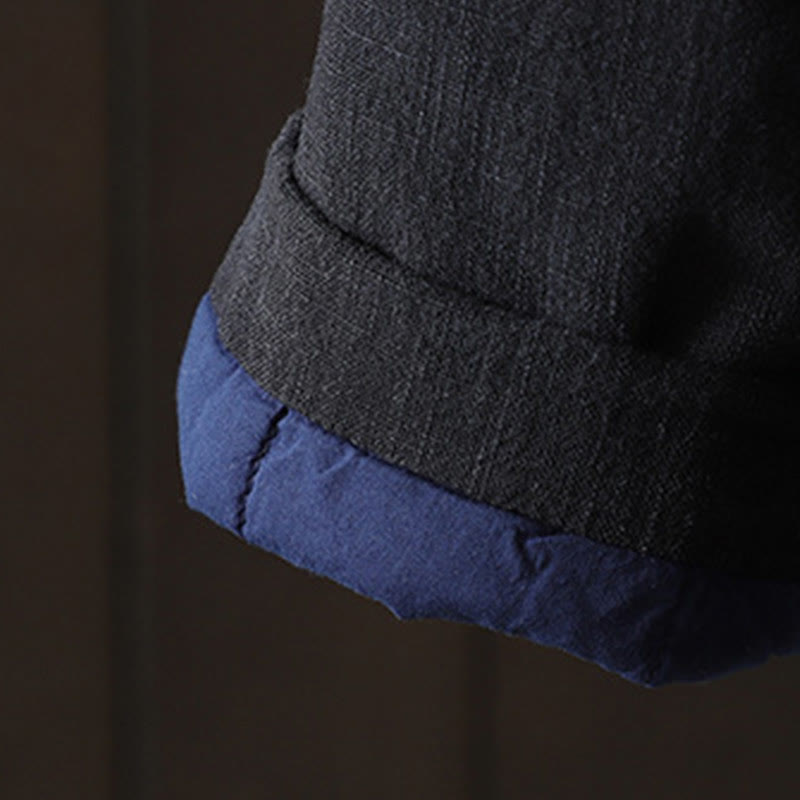 Buddha Stones無地 カジュアル フロッグボタン タートルネック コットン リネン レディース ジャケット シャツ 衣類 - image 23