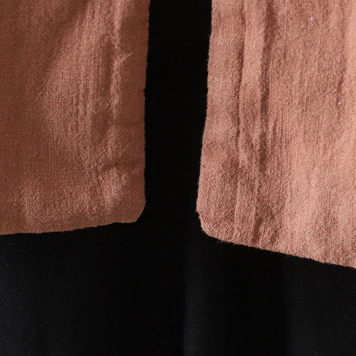 Buddha Stones無地 カジュアル フロッグボタン タートルネック コットン リネン レディース ジャケット シャツ 衣類 - image 16