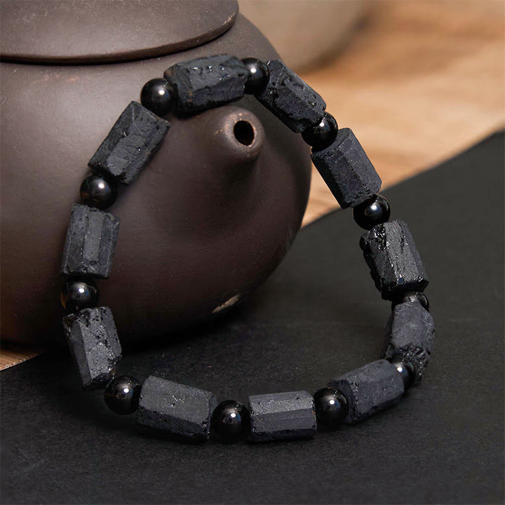 Buddha Stonesブラックトルマリン ウィズダムブレスレット