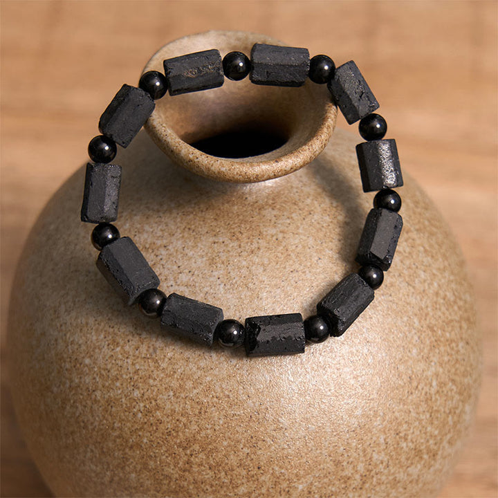 Buddha Stonesブラックトルマリン ウィズダムブレスレット