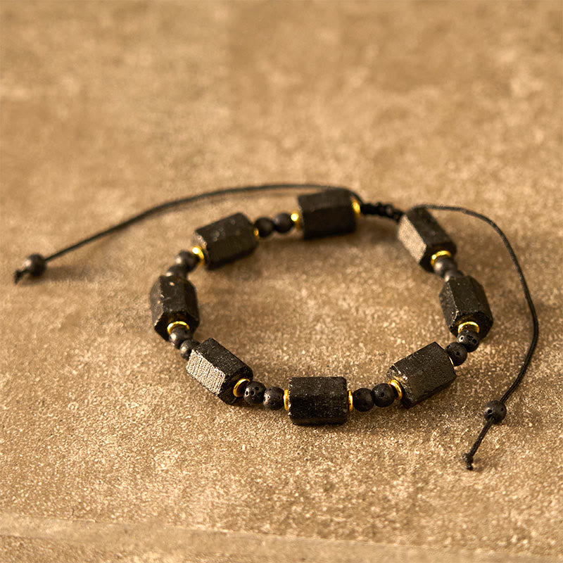 Buddha Stonesブラックトルマリン ラブブレスレット