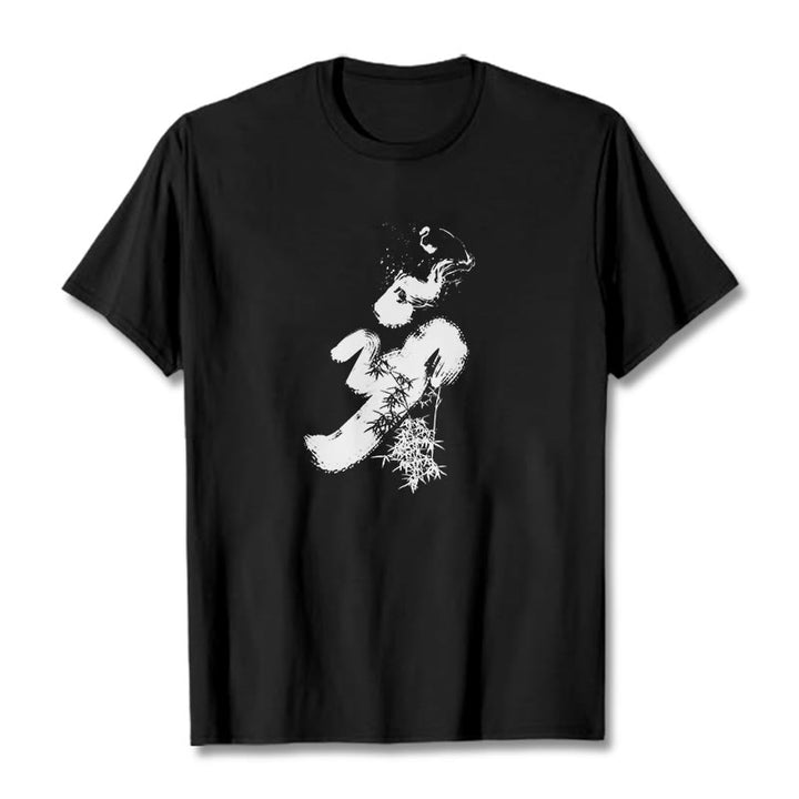 Buddha StonesOM 竹墨 コットンTシャツ - 黒 - 2XL - image 1
