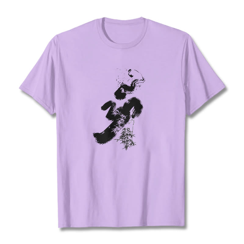 Buddha StonesOM 竹墨 コットンTシャツ - 梅 - 2XL - image 14