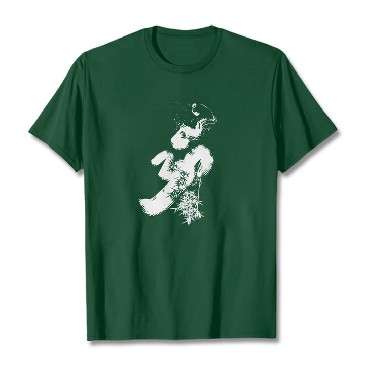 Buddha StonesOM 竹墨 コットンTシャツ - フォレストグリーン - 2XL - image 9