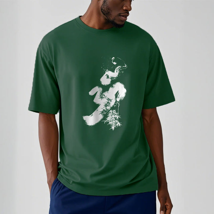 Buddha StonesOM 竹墨 コットンTシャツ - image 10