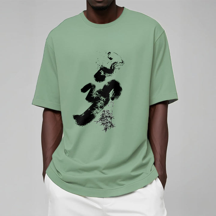 Buddha StonesOM 竹墨 コットンTシャツ - image 19