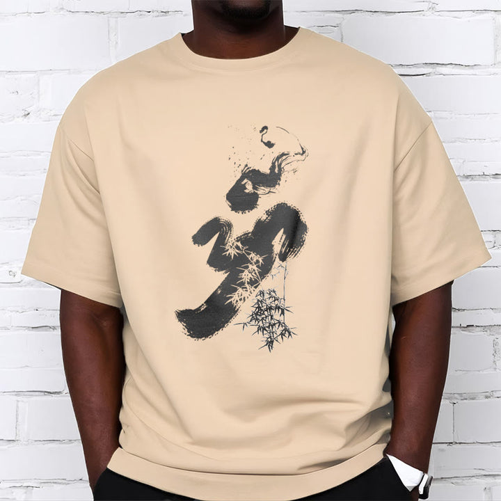 Buddha StonesOM 竹墨 コットンTシャツ - image 13