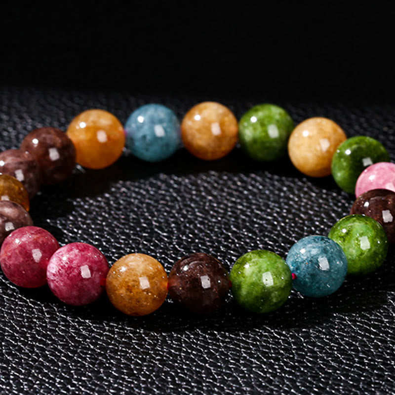 Buddha Stonesマルチカラートルマリン ポジティブブレスレット
