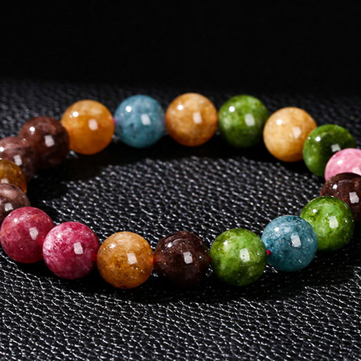 Buddha Stonesマルチカラートルマリン ポジティブブレスレット