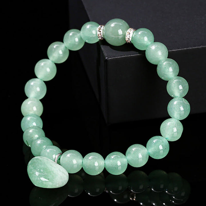 Buddha Stones各種クリスタルグリーンアベンチュリンラブハートバランスブレスレット - image 17