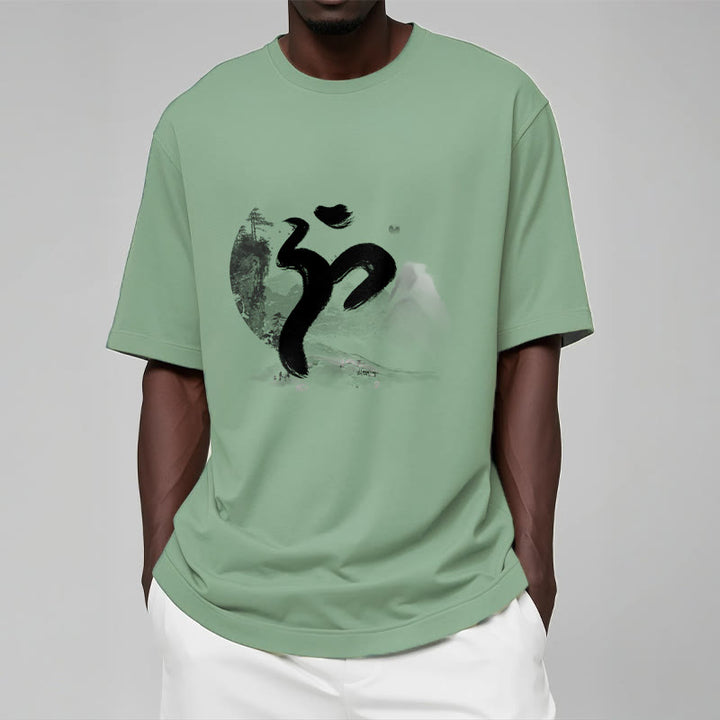 Buddha StonesOM 風景 コットン Tシャツ - image 19
