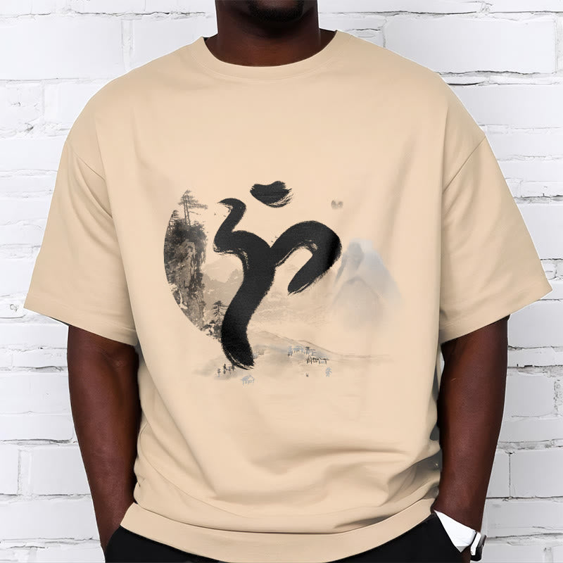 Buddha StonesOM 風景 コットン Tシャツ - image 13