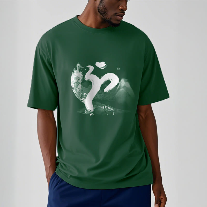 Buddha StonesOM 風景 コットン Tシャツ - image 10
