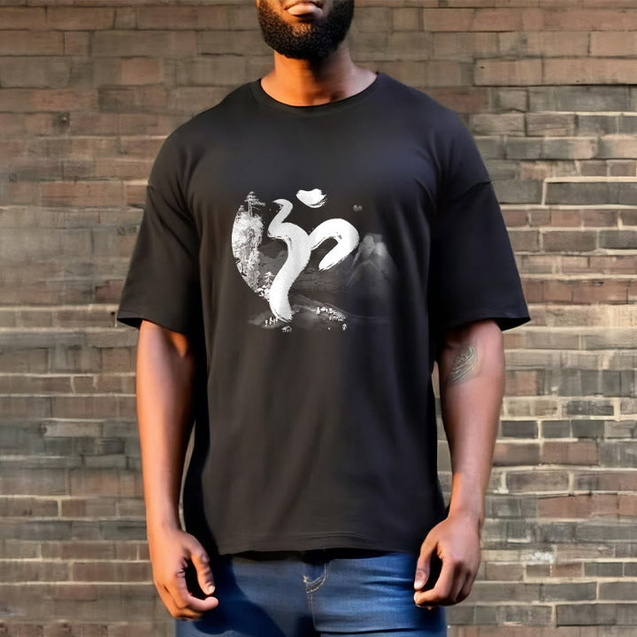Buddha StonesOM 風景 コットン Tシャツ - image 4