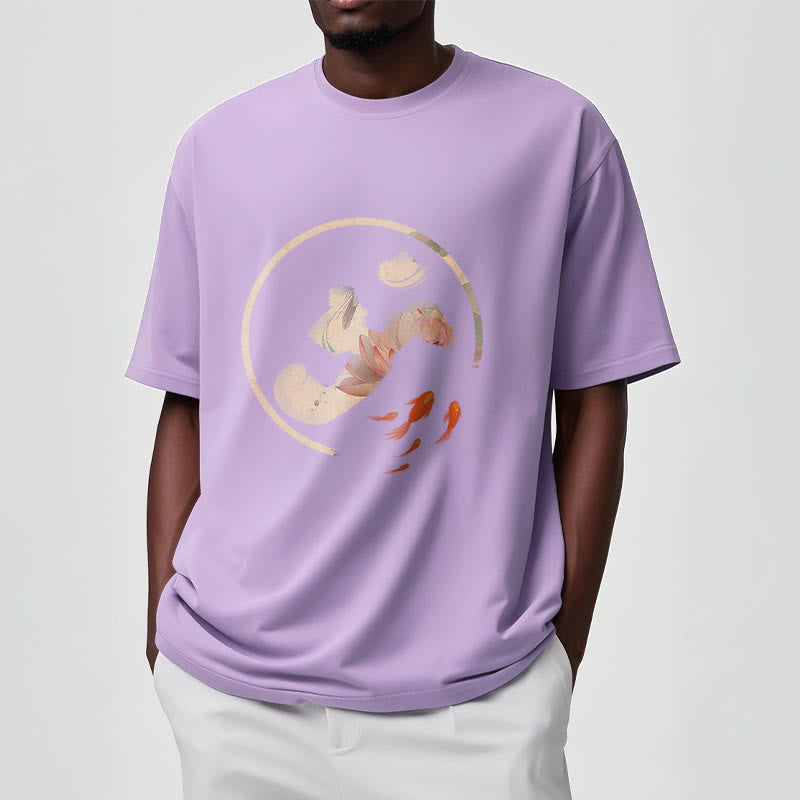 Buddha StonesOM 蓮鯉コットンTシャツ - image 18