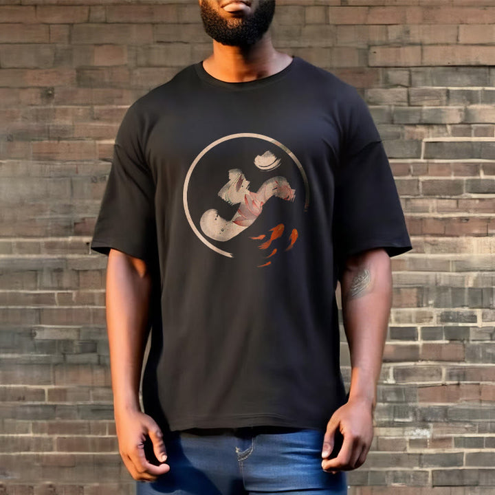 Buddha StonesOM 蓮鯉コットンTシャツ - image 8