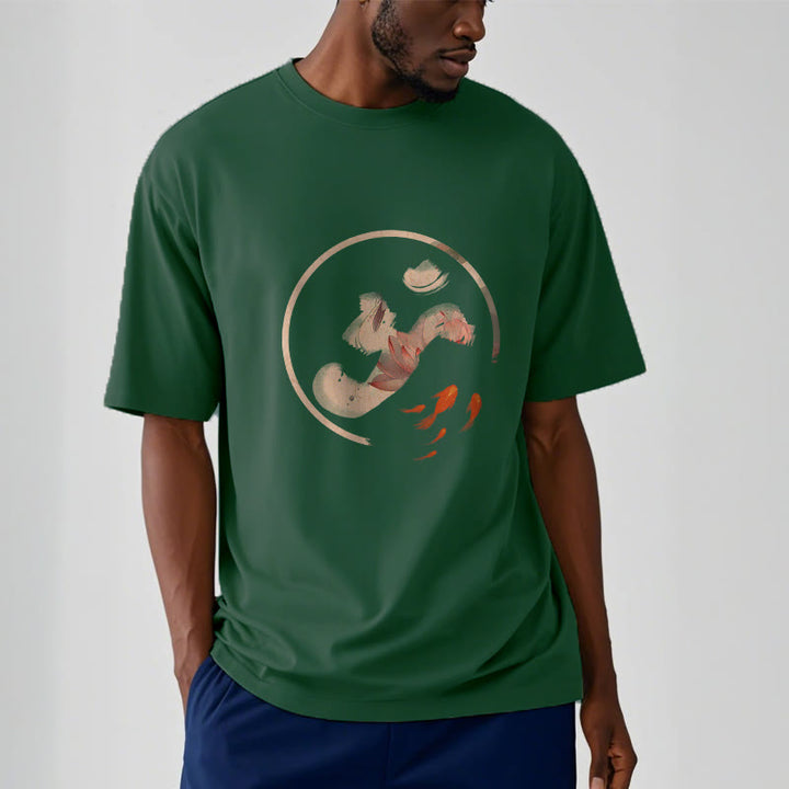 Buddha StonesOM 蓮鯉コットンTシャツ - image 12