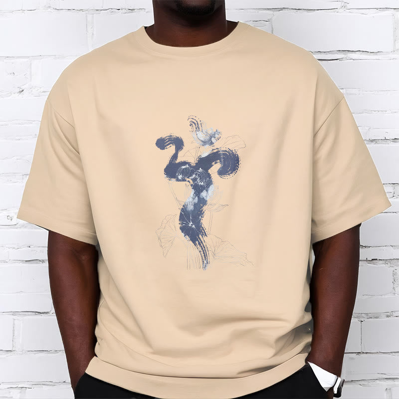 Buddha StonesOM 蓮の花の背景 コットンTシャツ - image 11