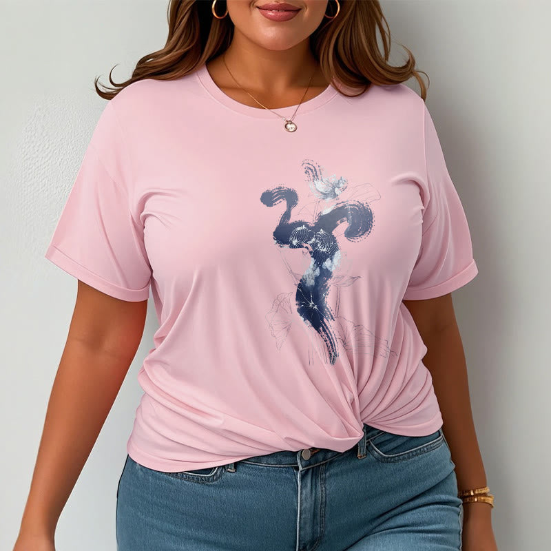 Buddha StonesOM 蓮の花の背景 コットンTシャツ - image 14