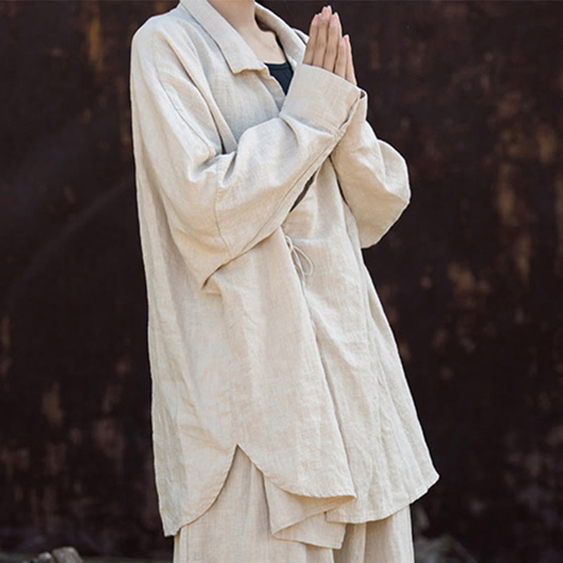 Buddha Stones瞑想ラミーコットン衣類