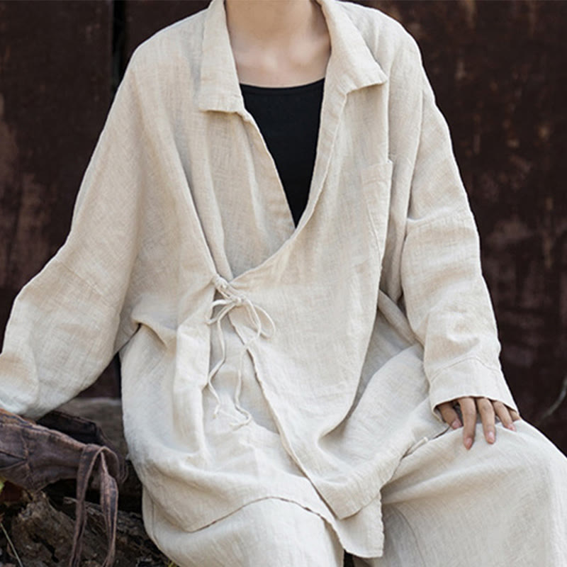 Buddha Stones瞑想ラミーコットン衣類 - image 5