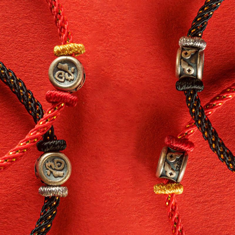 Buddha Stones 編み紐×925スターリングシルバー 福モチーフ 信仰 お守り 開運 パワーストーン ブレスレット - image 13