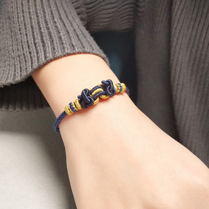 Buddha Stonesの赤い紐のサドルノットの強さのブレスレット