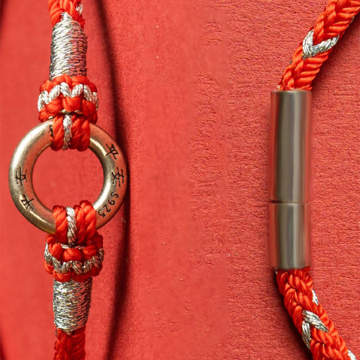 Buddha Stonesの赤紐925スターリングシルバー幸運ブレスレット - image 14