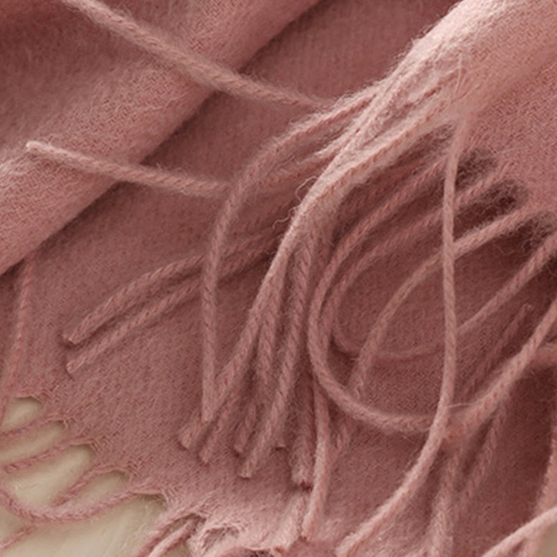 Buddha Stonesウールショール 蓮の刺繍タッセル 冬用 心地よい旅行用スカーフ ラップ - image 9