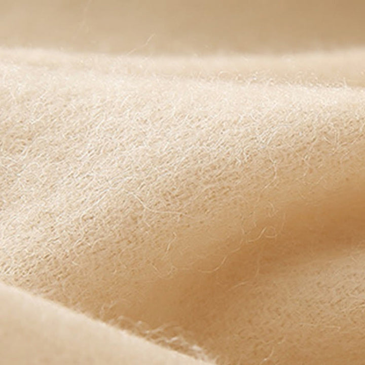 Buddha Stonesウールショール 3Dフローラル刺繍タッセル 冬用 心地よい旅行用スカーフラップ - image 21