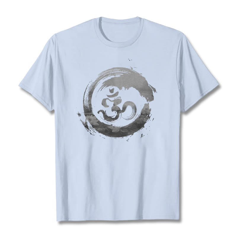Buddha Stonesオム ロータス コットン Tシャツ - ライトシアン - 2XL - image 11