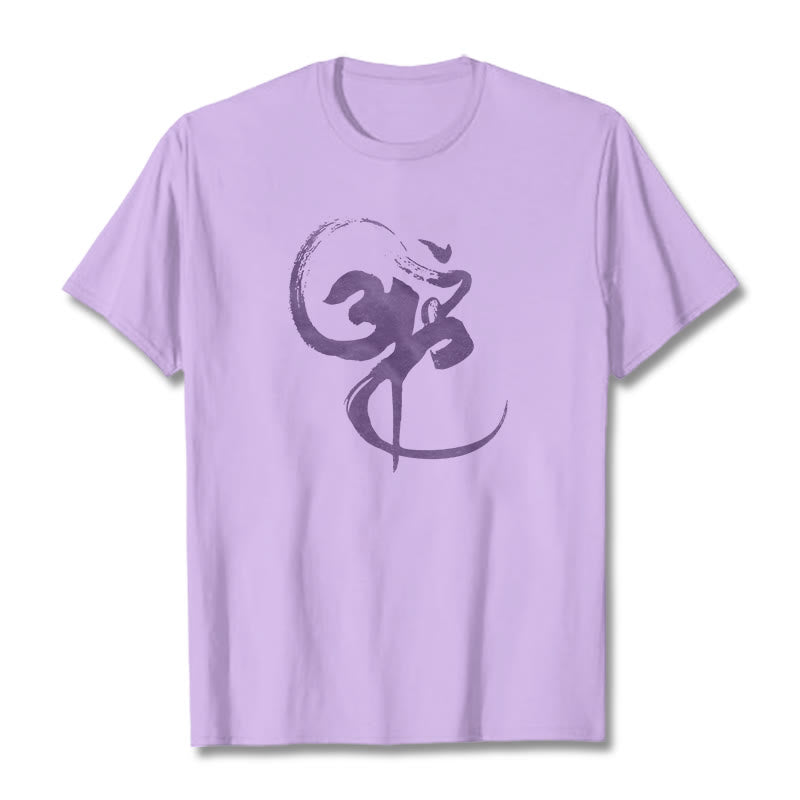 Buddha StonesOm デザイン コットン Tシャツ - 梅 - 2XL - image 14