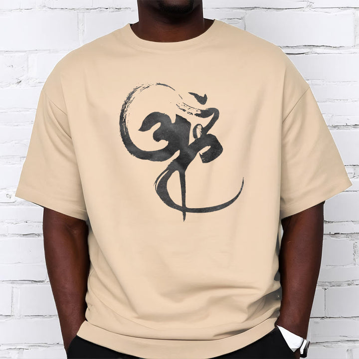 Buddha StonesOm デザイン コットン Tシャツ - image 13
