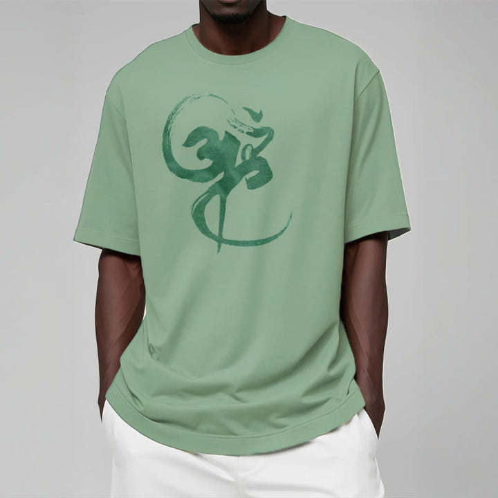 Buddha StonesOm デザイン コットン Tシャツ - image 19