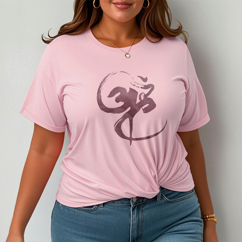 Buddha StonesOm デザイン コットン Tシャツ - image 16