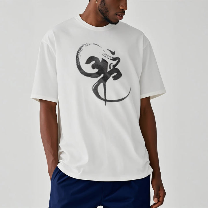 Buddha StonesOm デザイン コットン Tシャツ - image 7