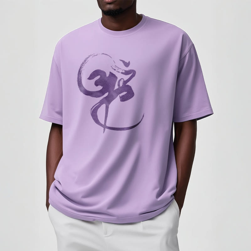 Buddha StonesOm デザイン コットン Tシャツ - image 14