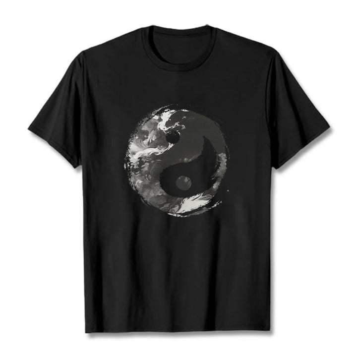 Buddha Stones陰陽コットンTシャツ - 黒 - 2XL - image 4